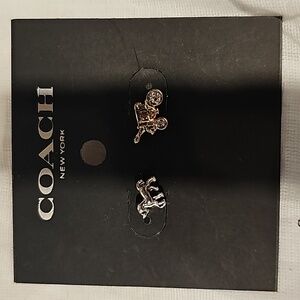 COACH Horse & Carriage Earrings NWT